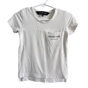 Adam + Yve White & Black Pocket T Shirt Size 6-12 Months